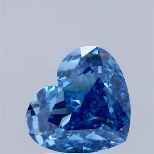 1.68ct HEART Fancy Vivid Blue VS1 Coloured Lab diamond