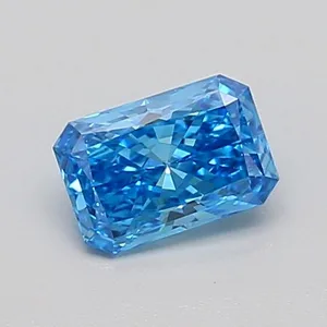 0.52ct RADIANT Fancy Vivid Blue VS1 Coloured Lab diamond
