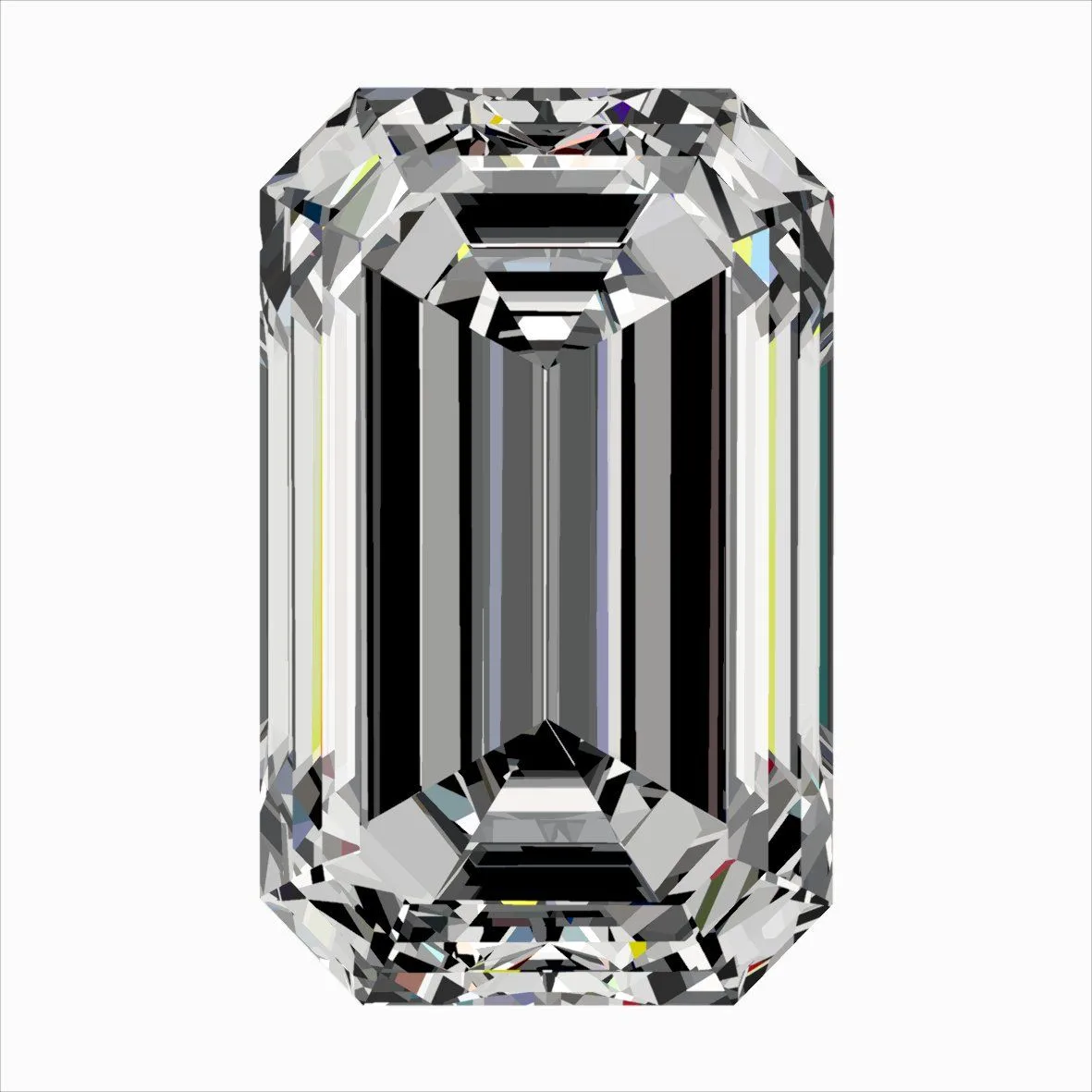 0.35ct EMERALD E VVS1 Natural diamond