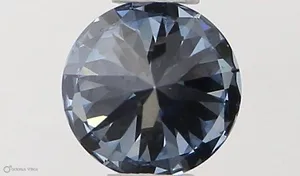 0.31ct ROUND Fancy Vivid Blue VS1 Coloured Lab diamond
