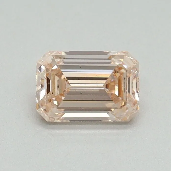 0.53ct EMERALD Fancy Pink VS2 Coloured Lab diamond