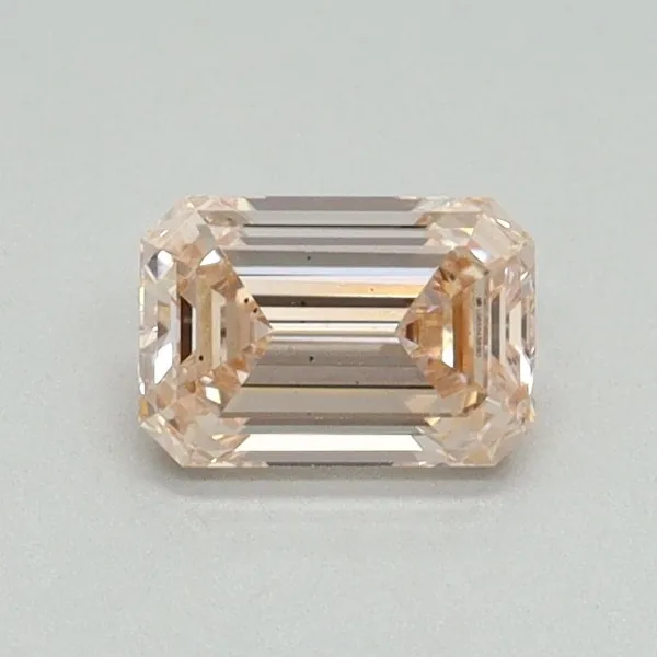 0.53ct EMERALD Fancy Pink VS2 Coloured Lab diamond