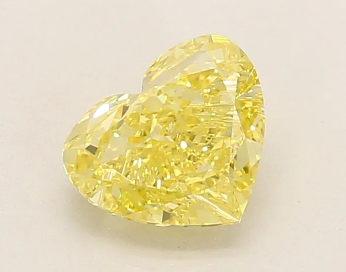 1.20ct HEART Fancy Intense Yellow VVS2 Coloured Lab diamond