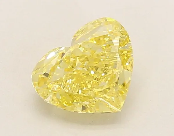 1.2ct HEART Fancy Intense Yellow VVS2 Coloured Lab diamond