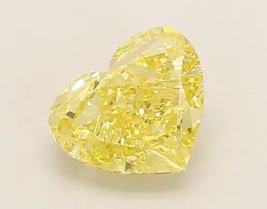 1.2ct HEART Fancy Intense Yellow VVS2 Coloured Lab diamond
