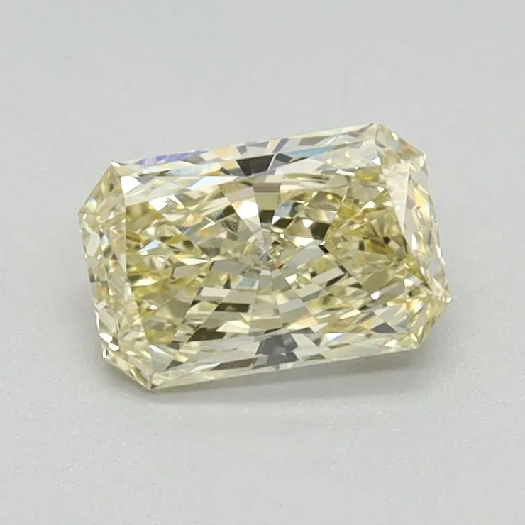 0.58ct RADIANT Fancy Yellow VVS2 Coloured Lab diamond