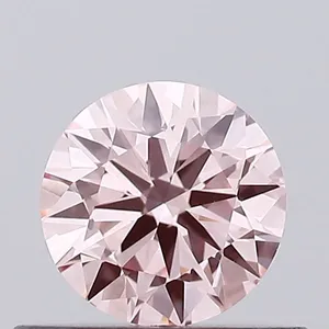 0.43ct ROUND Fancy Intense Pink VS1 Coloured Lab diamond