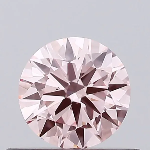 0.43ct ROUND Fancy Intense Pink VS1 Coloured Lab diamond
