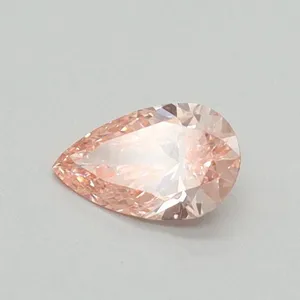 0.3ct PEAR Fancy Vivid Pink VVS2 Coloured Lab diamond