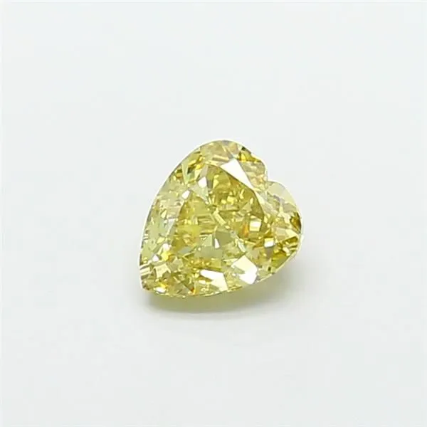 1.5ct HEART Fancy Intense Yellow VS2 Coloured Lab diamond