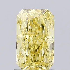 1.07ct RADIANT Fancy Intense Yellow VS1 Coloured Lab diamond