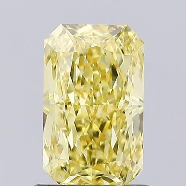 1.07ct RADIANT Fancy Intense Yellow VS1 Coloured Lab diamond