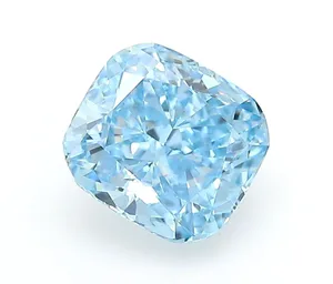 1.06ct CUSHION Fancy Vivid Blue VVS2 Coloured Lab diamond