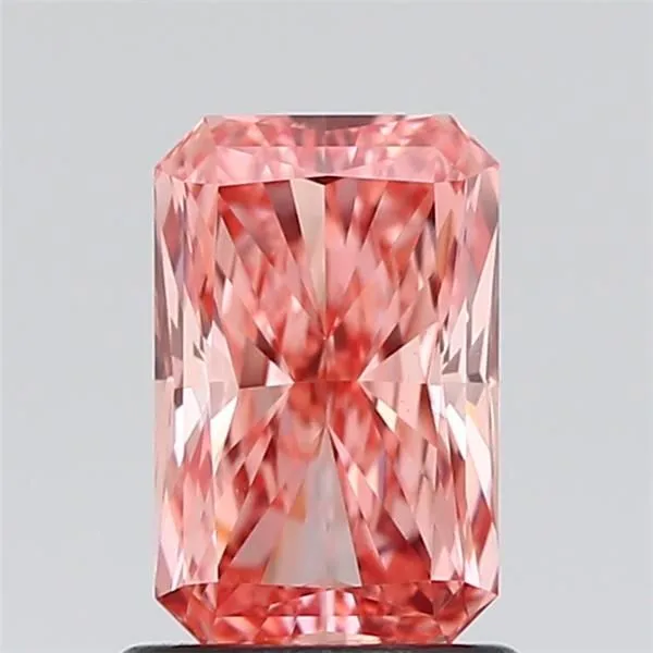 1.03ct RADIANT Fancy Vivid Pink VS1 Coloured Lab diamond