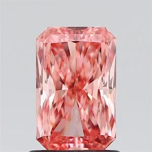 1.03ct RADIANT Fancy Vivid Pink VS1 Coloured Lab diamond
