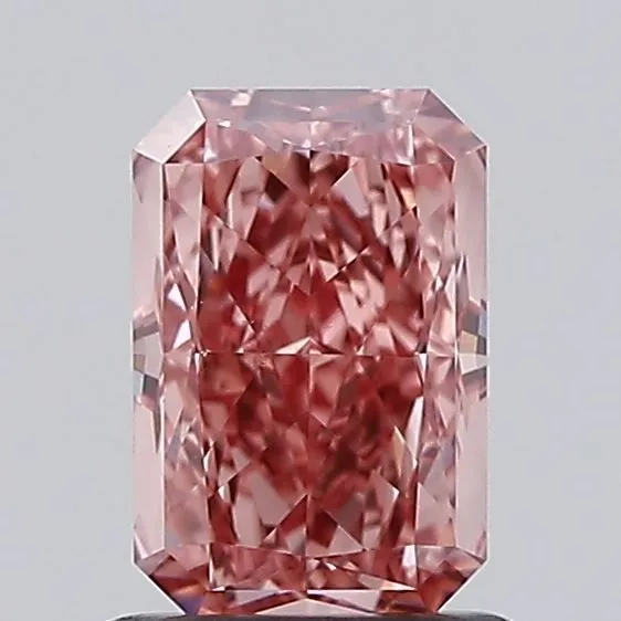1.16ct RADIANT Fancy Vivid Pink VVS2 Coloured Lab diamond