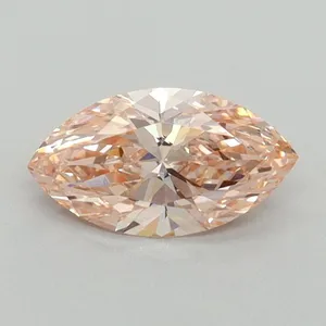 0.7ct MARQUISE Fancy Vivid Pink VS2 Coloured Lab diamond