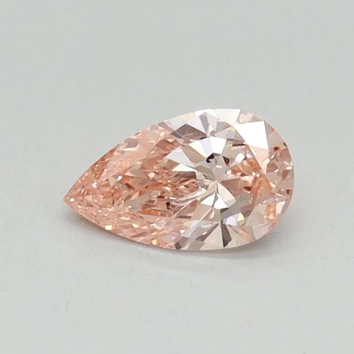 0.30ct PEAR Fancy Intense Pink VS2 Coloured Lab diamond