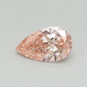 0.3ct PEAR Fancy Intense Pink VS2 Coloured Lab diamond