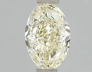 1.09ct OVAL Fancy Yellow VS2 Coloured Lab diamond