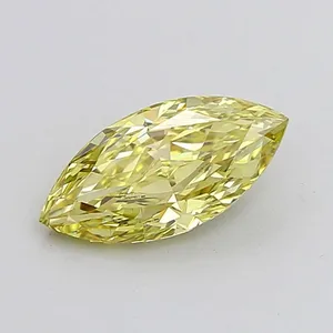 1.52ct MARQUISE Fancy Intense Yellow VS1 Coloured Lab diamond