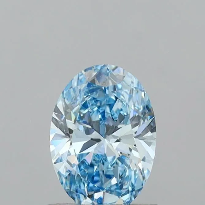 1.04ct OVAL Fancy Vivid Blue VS1 Coloured Lab diamond