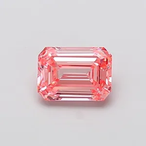 1ct EMERALD Fancy Vivid Pink VVS2 Coloured Lab diamond