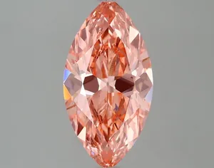 1.73ct MARQUISE Fancy Vivid Pink VVS2 Coloured Lab diamond
