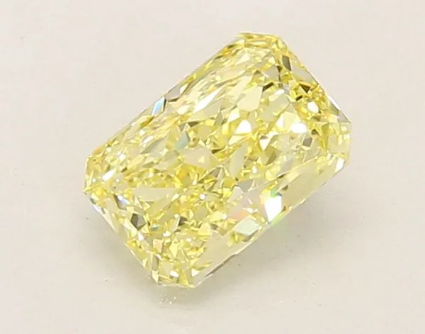 1.05ct RADIANT Fancy Yellow VVS2 Coloured Lab diamond