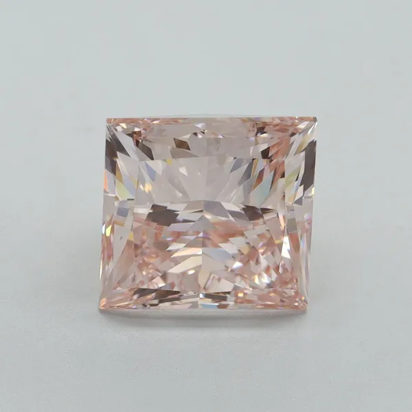 5.01ct PRINCESS Fancy Intense Pink VS1 Coloured Lab diamond