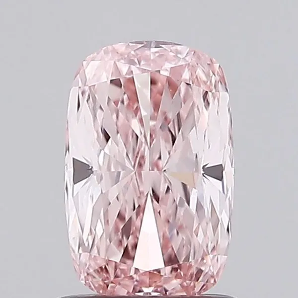 1.02ct CUSHION Fancy Intense Pink VVS2 Coloured Lab diamond