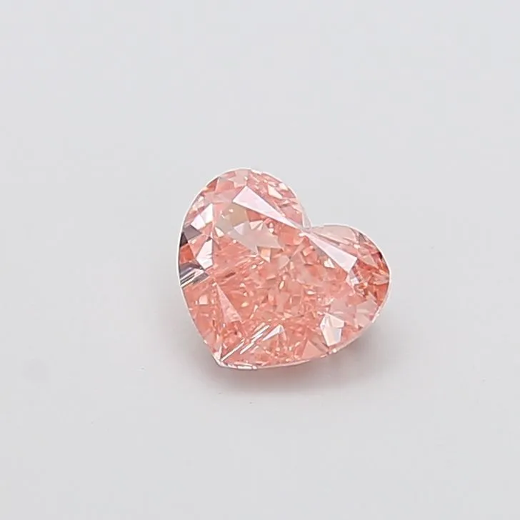1.01ct HEART Fancy Intense Brownish Pink VVS2 Coloured Lab diamond