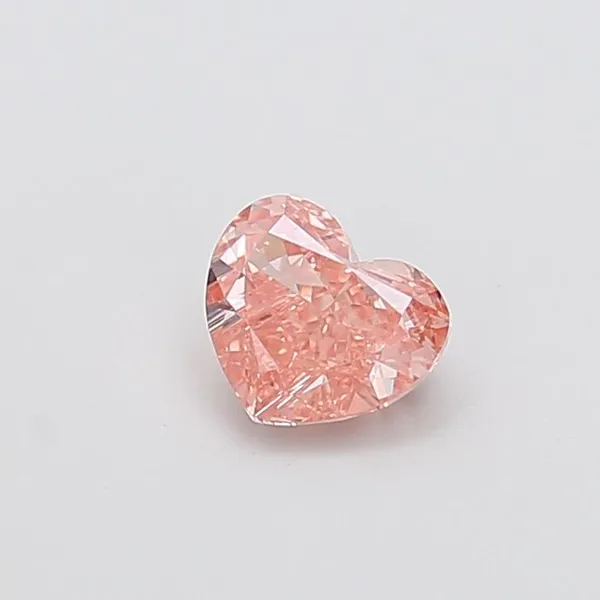 1.01ct HEART Fancy Intense Brownish Pink VVS2 Coloured Lab diamond