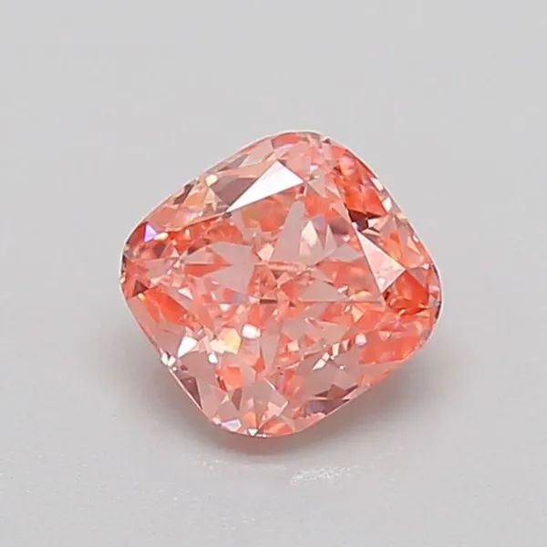 0.75ct CUSHION Fancy Vivid Pink SI1 Coloured Lab diamond