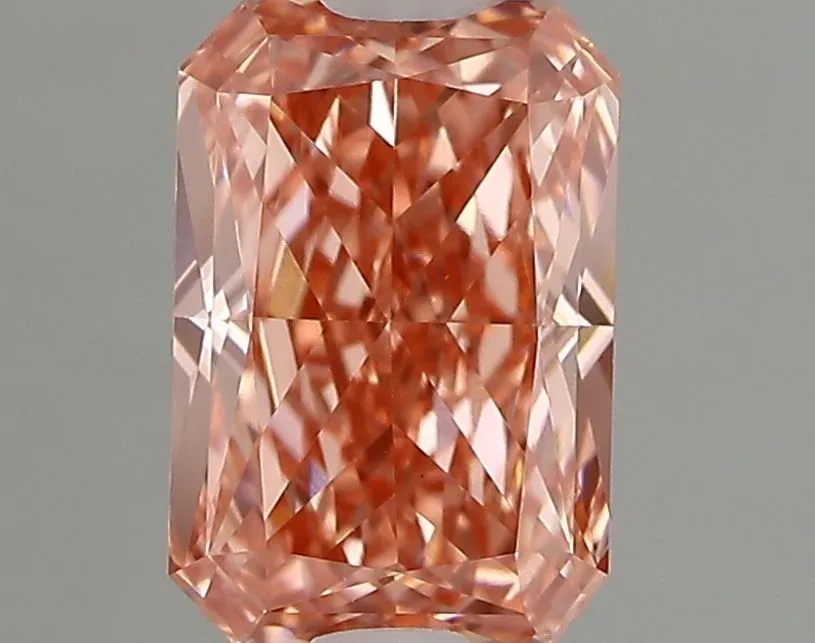 1.33ct RADIANT Fancy Vivid Pink VVS2 Coloured Lab diamond