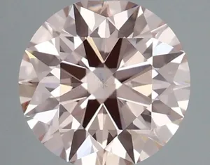 0.92ct ROUND Fancy Pink VS1 Coloured Lab diamond