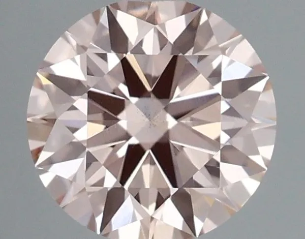 0.92ct ROUND Fancy Pink VS1 Coloured Lab diamond