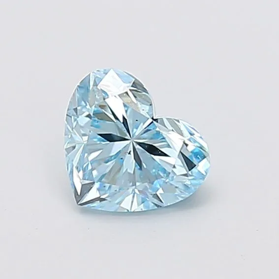 1.02ct HEART Fancy Vivid Blue VS2 Coloured Lab diamond
