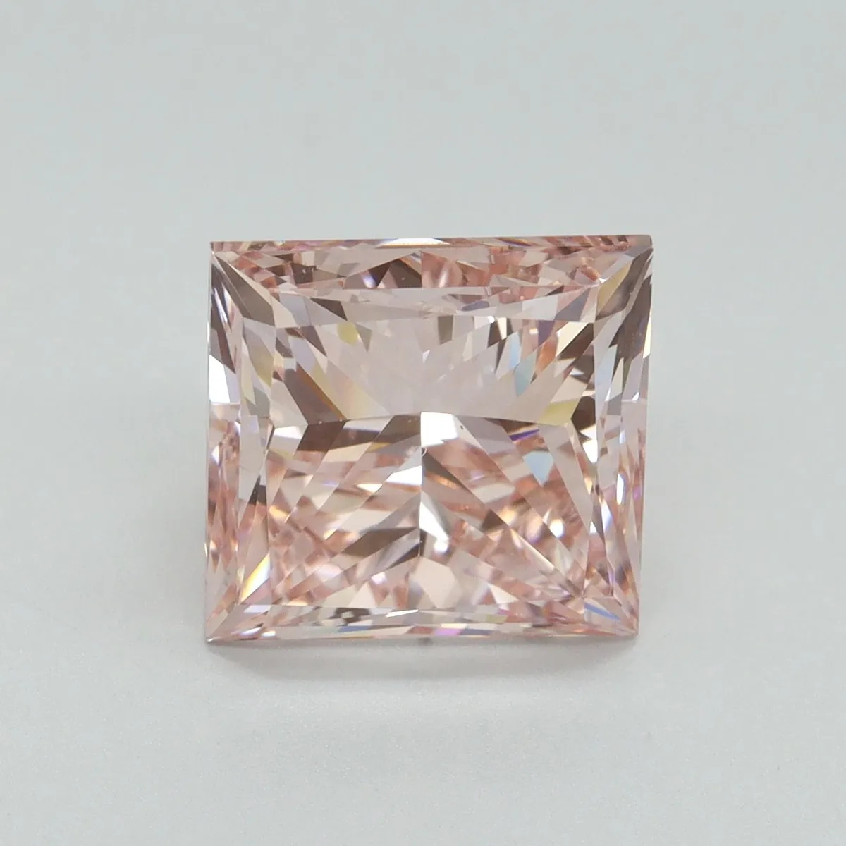 5.00ct PRINCESS Fancy Intense Pink VS1 Coloured Lab diamond