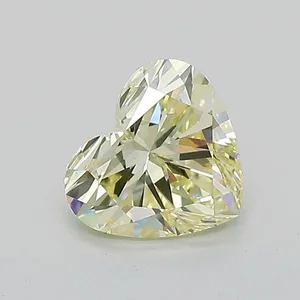1.02ct HEART Fancy Light Yellow VS1 Coloured Lab diamond