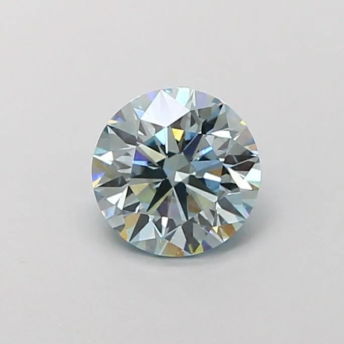 1.08ct ROUND Fancy Blue VS2 Coloured Lab diamond