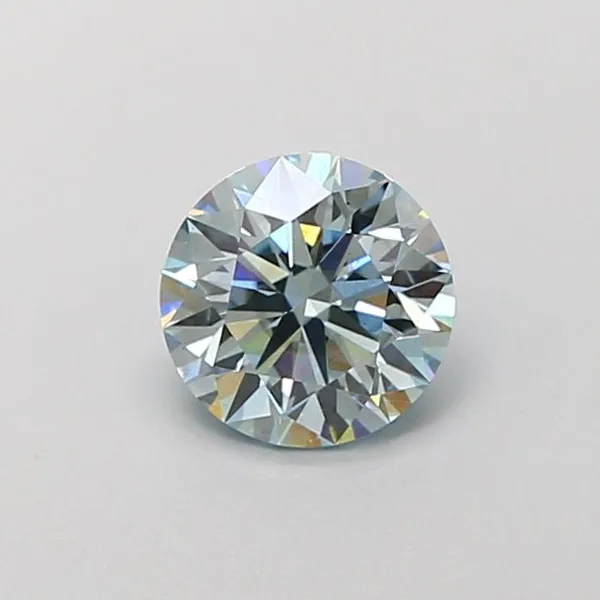 1.08ct ROUND Fancy Blue VS2 Coloured Lab diamond
