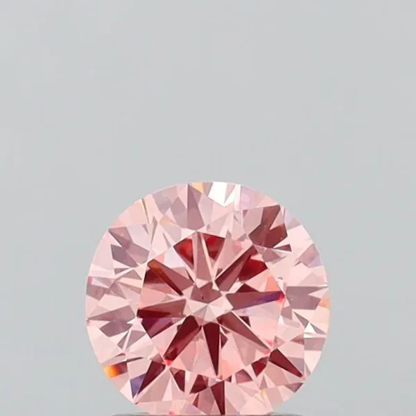 1.02ct ROUND Fancy Intense Pink VS1 Coloured Lab diamond