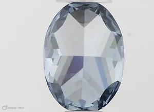 0.58ct OVAL Fancy Vivid Blue VS1 Coloured Lab diamond