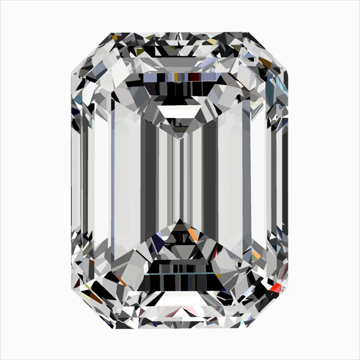 0.32ct EMERALD D VS2 Natural diamond