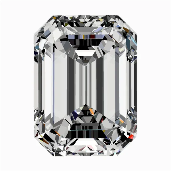0.32ct EMERALD D VS2 Natural diamond
