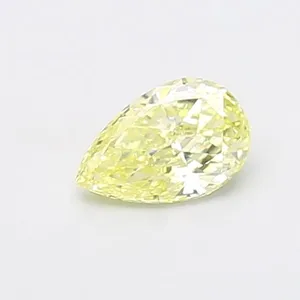 0.61ct PEAR Fancy Yellow VS1 Coloured Lab diamond