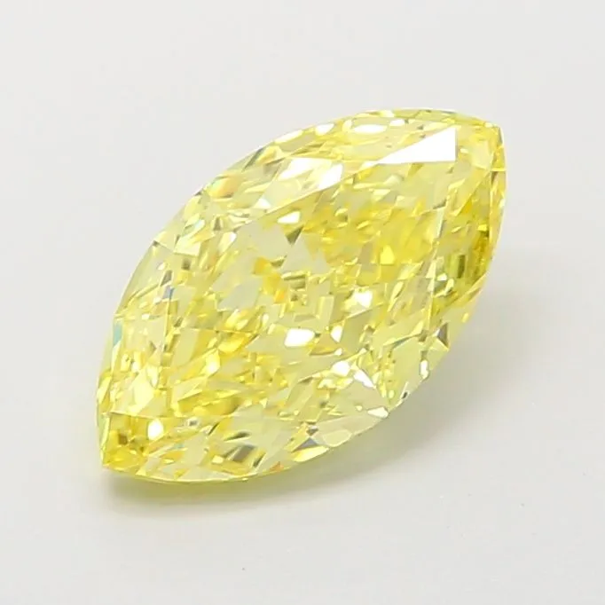 1.92ct MARQUISE Fancy Intense Yellow VS1 Coloured Lab diamond