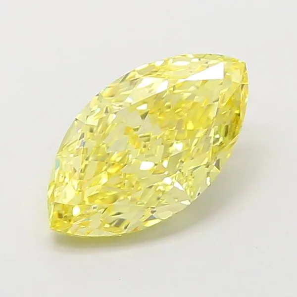 1.92ct MARQUISE Fancy Intense Yellow VS1 Coloured Lab diamond