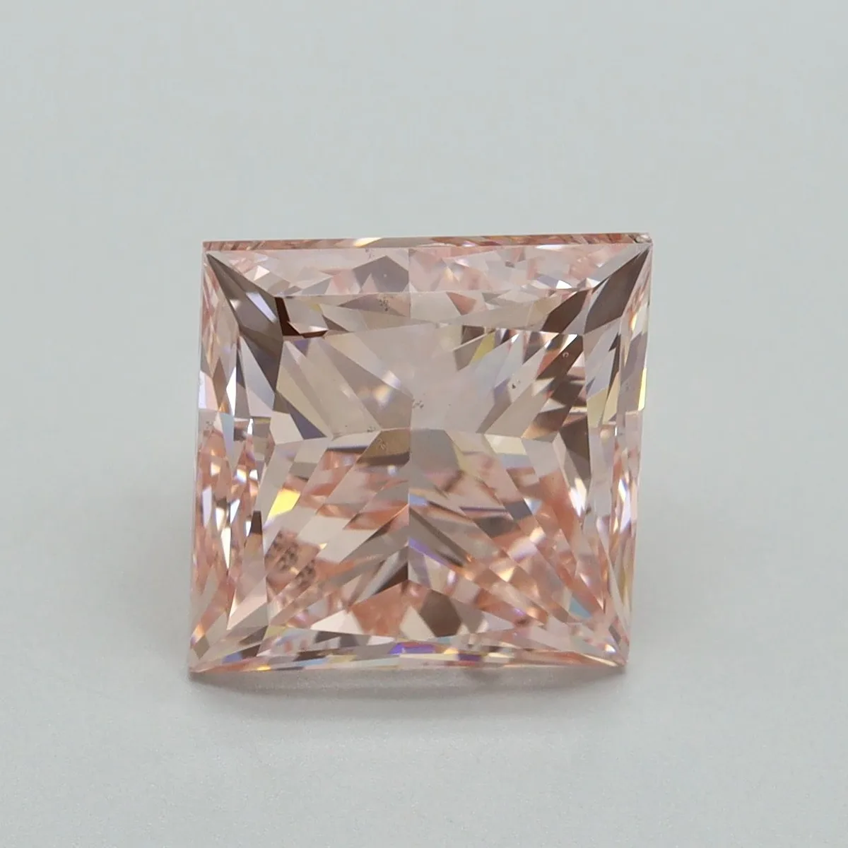 5.01ct PRINCESS Fancy Intense Pink VS2 Coloured Lab diamond